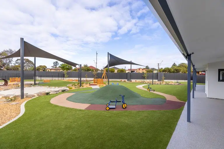 Outdoor playground and natural garden